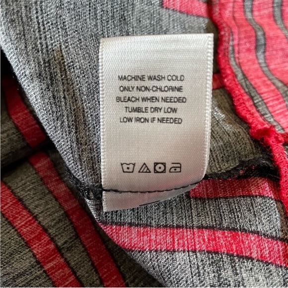 JOHN MARK RED BLACK TOP JACKET BUTTON FRONT FLARED SLEEVES VALENTINE’S DAY- Sz M - Picture 5 of 10